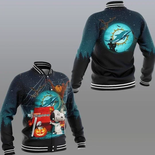 Miami Dolphins Baseball Jacket LN43