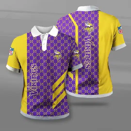 Minnesota Vikings Polo T-Shirt Full Size OC83