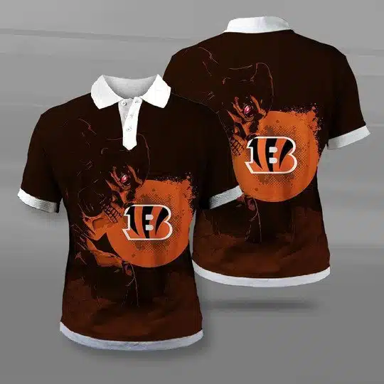 Cincinnati Bengals Polo T-Shirt Full Size TZ29