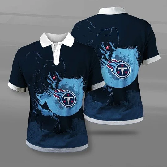 Tennessee Titans Polo T-Shirt Full Size HZ83