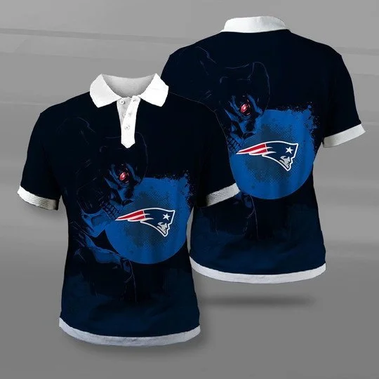 New England Patriots Polo T-Shirt Full Size UF75