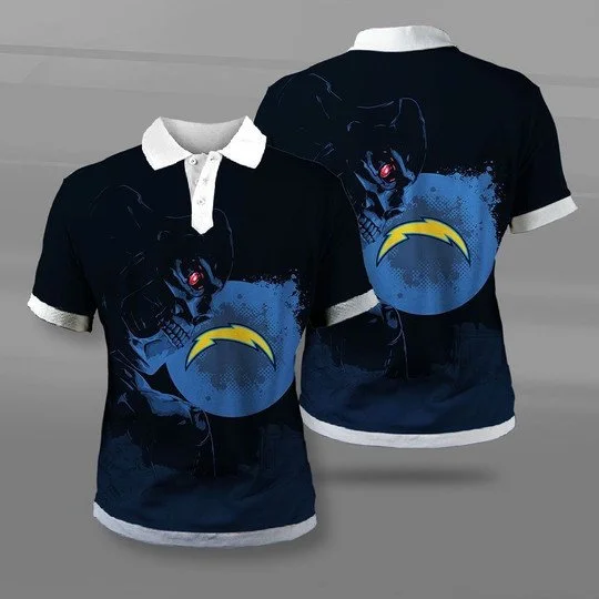 Los Angeles Chargers Polo T-Shirt Full Size IQ44