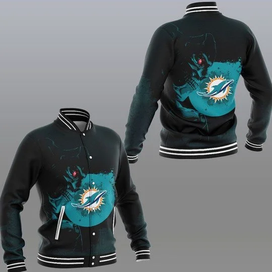 Miami Dolphins Baseball Jacket KF49