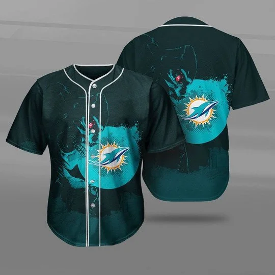 Miami Dolphins Baseball Jersey TJ55