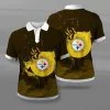 Pittsburgh Steelers Polo T-Shirt Full Size UB78