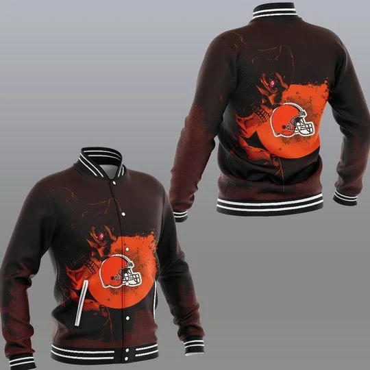 Cleveland Browns Baseball Jacket TK93