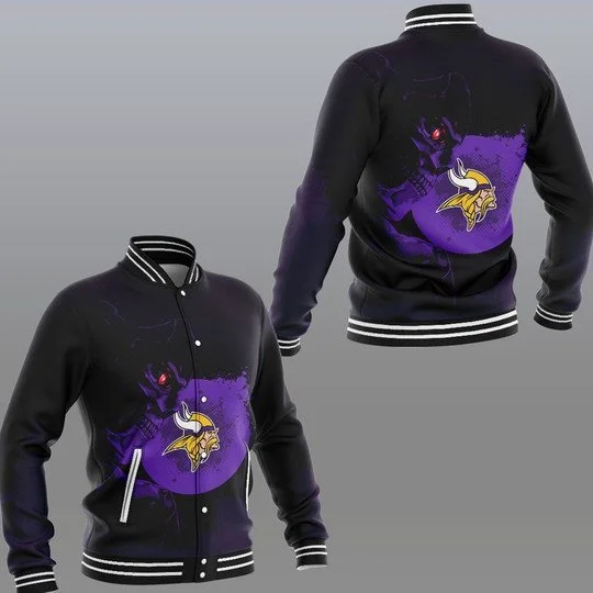 Minnesota Vikings Baseball Jacket JW82