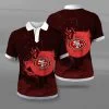 San Francisco 49ers Polo T-Shirt Full Size IX72
