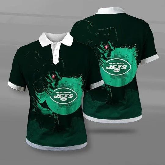 New York Jets Polo T-Shirt Full Size YZ44