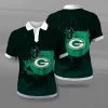 Green Bay Packers Polo T-Shirt Full Size ZM38