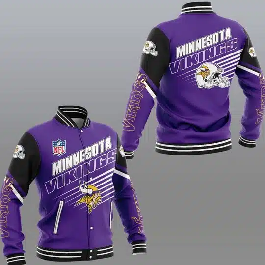 Minnesota Vikings Baseball Jacket JI39