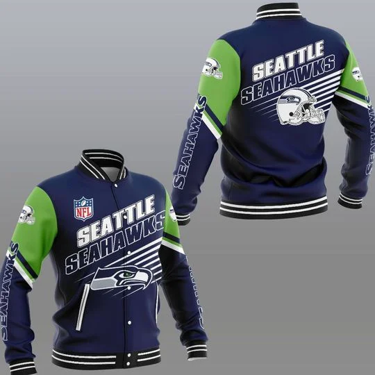 Seattle Seahawks Baseball Jacket GO17
