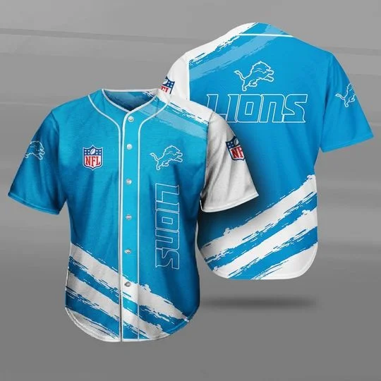 Detroit Lions Baseball Jersey UO47
