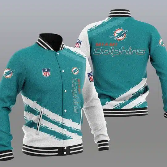 Miami Dolphins Baseball Jacket MR72