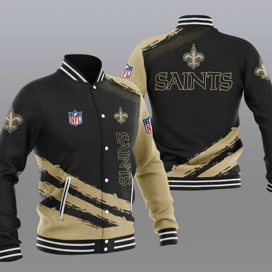 New Orleans Saints Baseball Jacket KG88