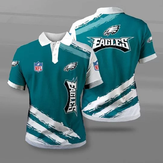 Philadelphia Eagles Polo T-Shirt Full Size UT92
