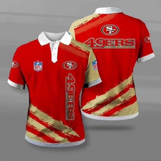San Francisco 49ers Polo T-Shirt Full Size DB34