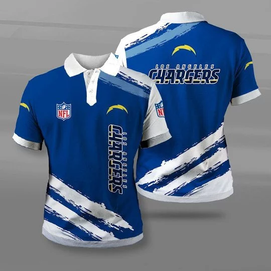 Los Angeles Chargers Polo T-Shirt Full Size KX73