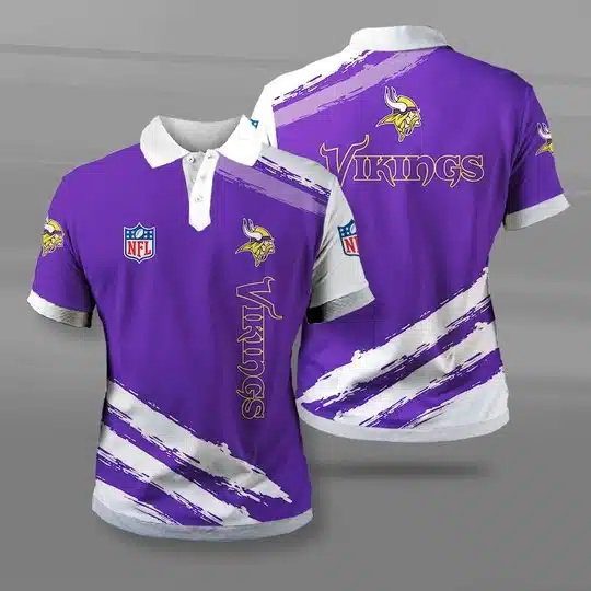 Minnesota Vikings Polo T-Shirt Full Size YH31