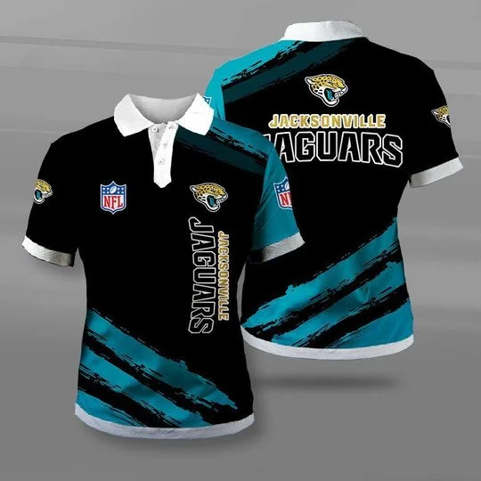Jacksonville Jaguars Polo T-Shirt Full Size IE35