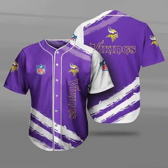 Minnesota Vikings Baseball Jersey IF84