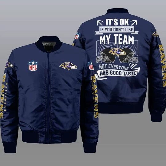 Baltimore Ravens Bomber Jacket Full Size UD83