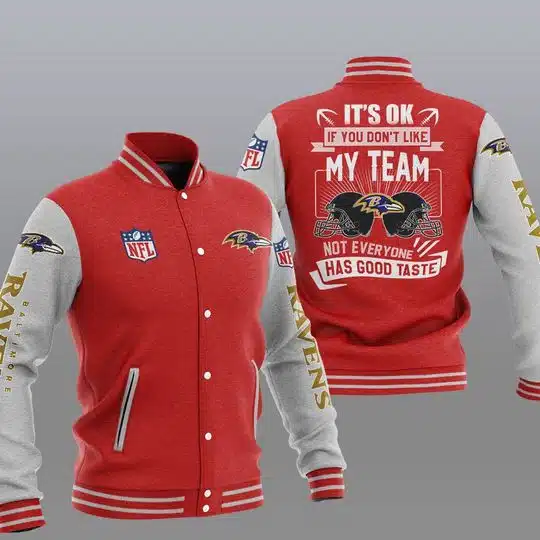 Baltimore Ravens Baseball Jacket GG43