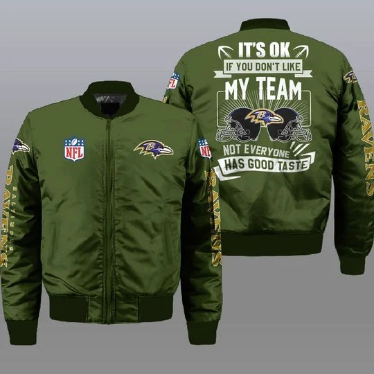 Baltimore Ravens Bomber Jacket Full Size VM79