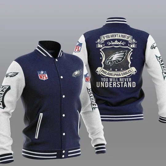 Philadelphia Eagles Baseball Jacket KE11