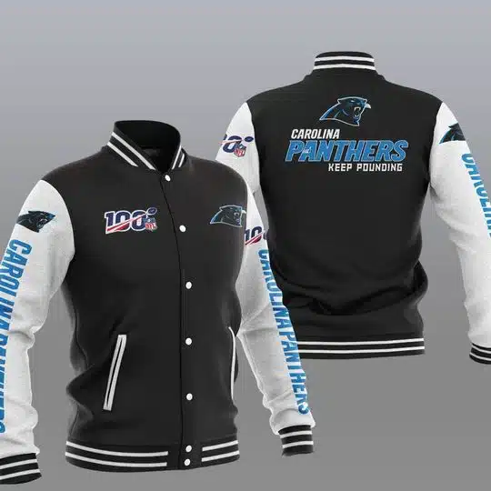 Carolina Panthers Bomber Jacket Full Size XX22