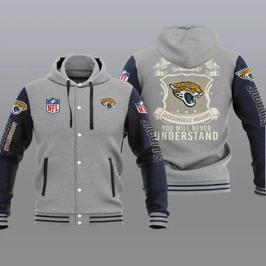 Jacksonville Jaguars Baseball Jacket JR21 - Image 2