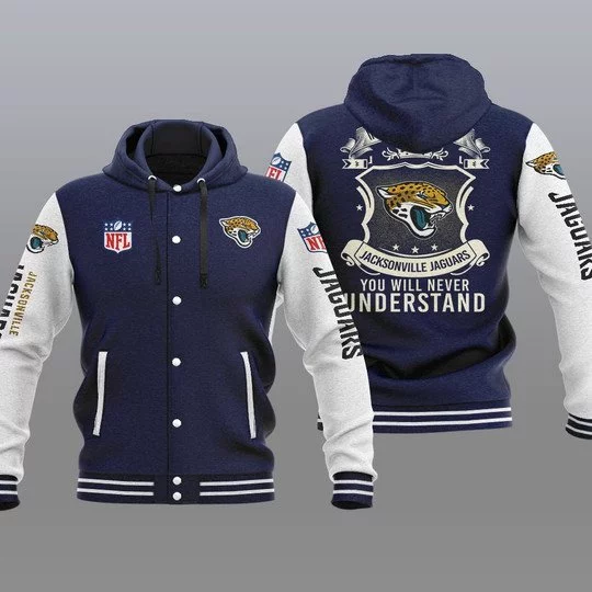 Jacksonville Jaguars Baseball Jacket KE48 - Image 2
