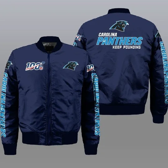 Carolina Panthers Bomber Jacket Full Size IC73