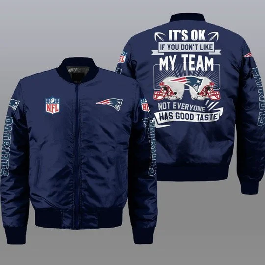 New England Patriots Bomber Jacket Full Size FP10