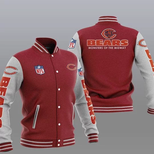 Chicago Bears Baseball Jacket WP28