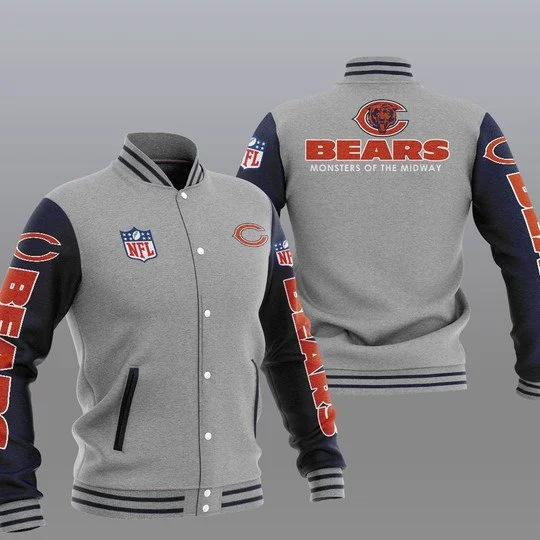 Chicago Bears Baseball Jacket VY77