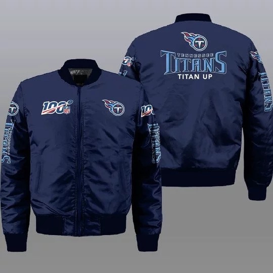Tennessee Titans Bomber Jacket Full Size KK11