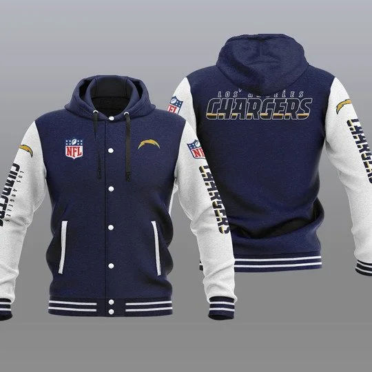 Los Angeles Chargers Baseball Jacket OR32 - Image 2