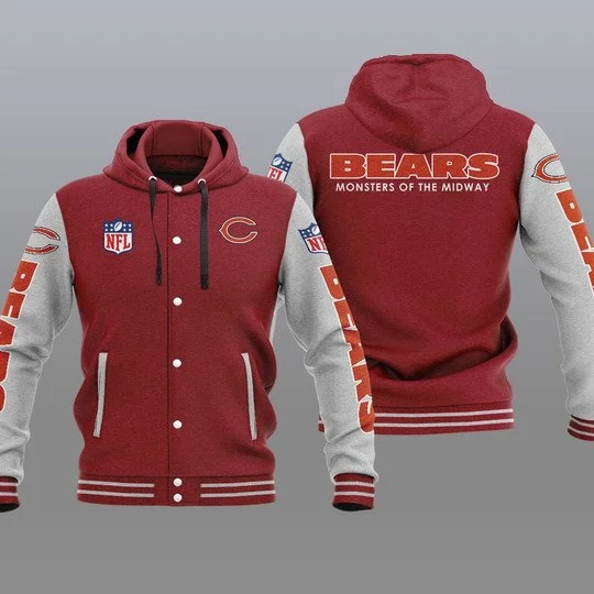 Chicago Bears Baseball Jacket WP28 - Image 2