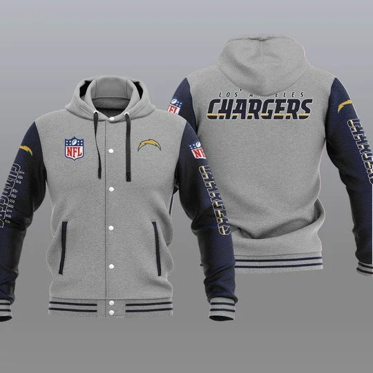 Los Angeles Chargers Baseball Jacket YS34 - Image 2