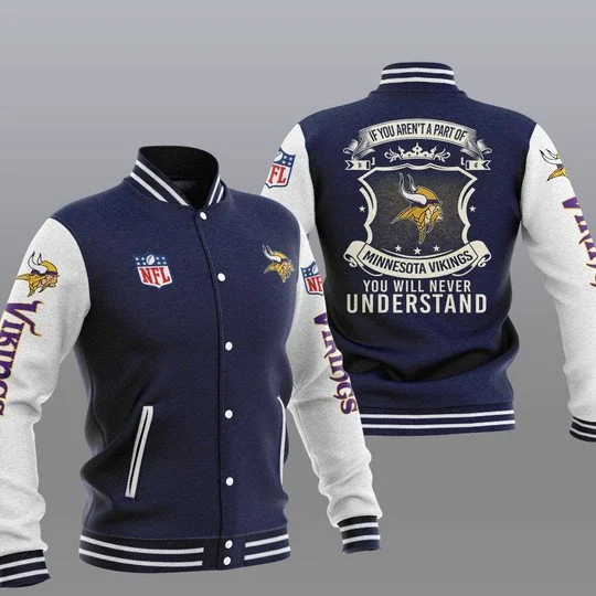 Minnesota Vikings Baseball Jacket VI16