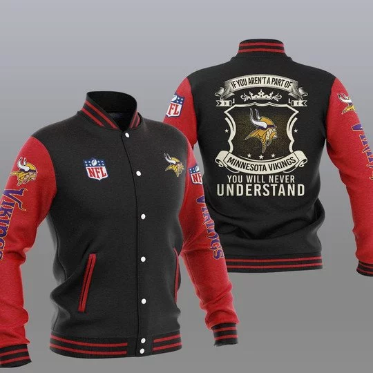 Minnesota Vikings Baseball Jacket KN37