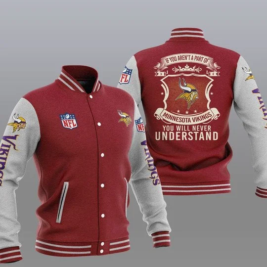 Minnesota Vikings Baseball Jacket GM52