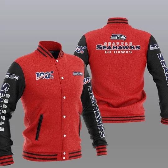 Seattle Seahawks Baseball Jacket OC63