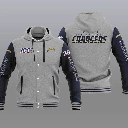 Los Angeles Chargers Baseball Jacket XO12 - Image 2