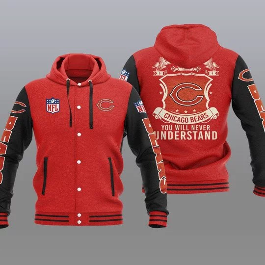 Chicago Bears Baseball Jacket YR99 - Image 2