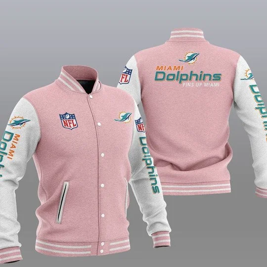 Miami Dolphins Baseball Jacket KD82