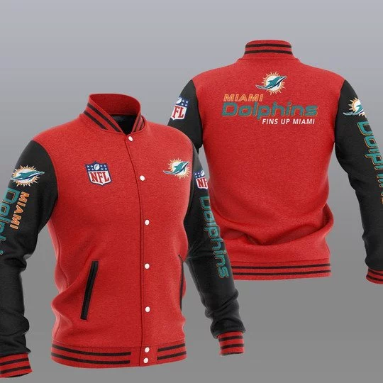 Miami Dolphins Baseball Jacket NX49