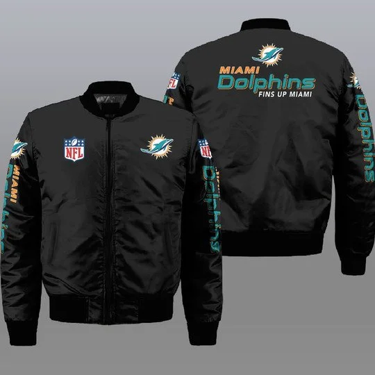 Miami Dolphins Bomber Jacket Full Size BX77
