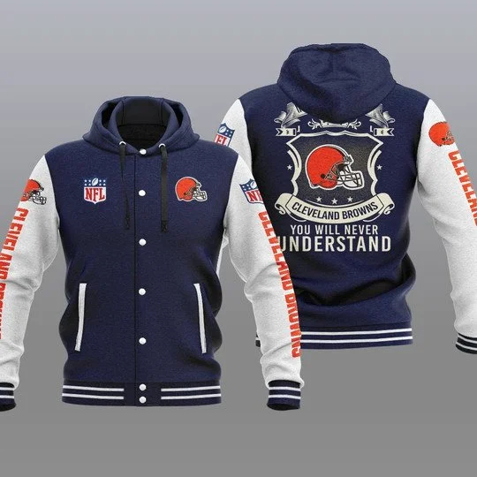 Cleveland Browns Baseball Jacket VT72 - Image 2